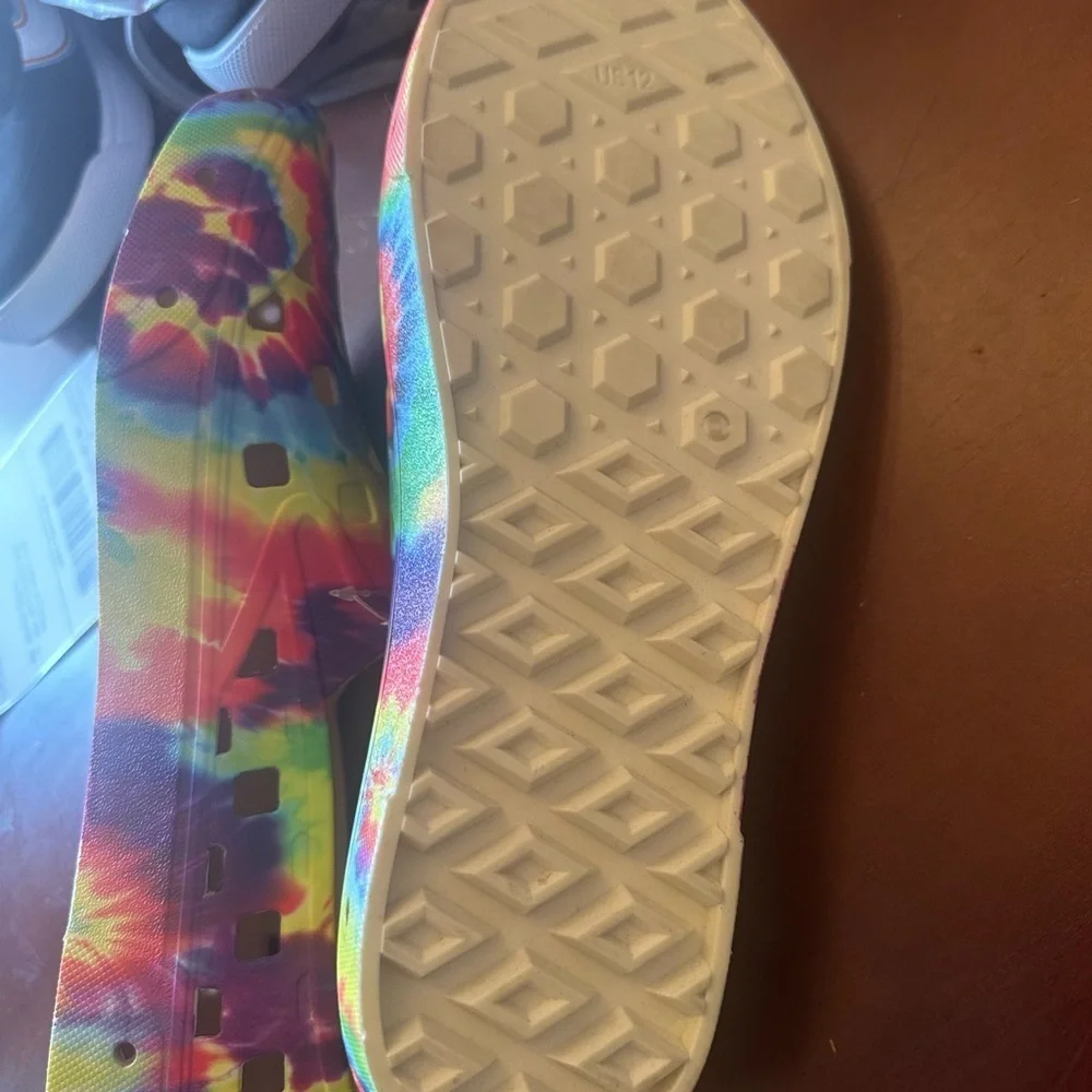 #48❤️/63 VANS TRK TIE DYE SLIP ON SNEAKERS - Picture 7 of 10